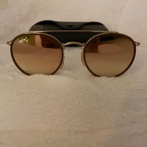 ROUND DOUBLE BRIDGE RAY BAN SUNGLASSES
